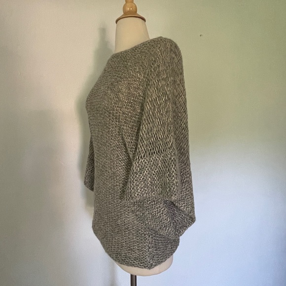 Theory Wool And Angora Blend Wide Bat Sleeves Knitted Sweater Size Small - Picture 3 of 10